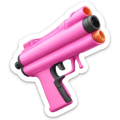 Light Pink water gun  sticker