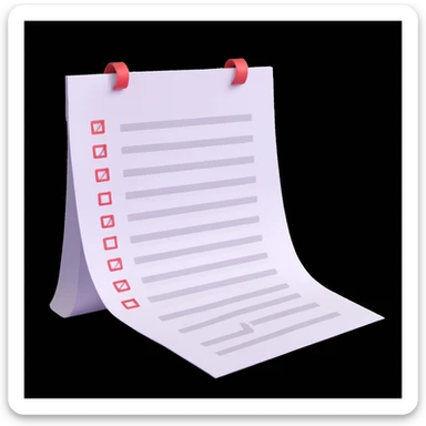 a to-do list paper that is extremely long, curling up and down like a snake, filled with many tiny checkboxes, fading into the distance to look never-ending sticker