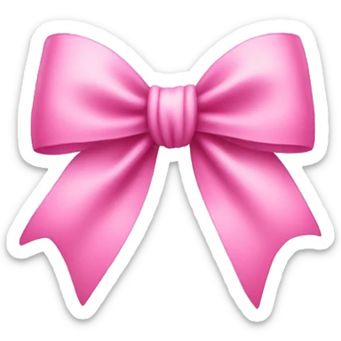 Pink bow sticker