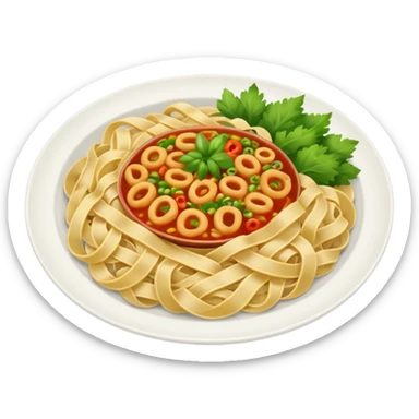 Plato de comida asiática sticker