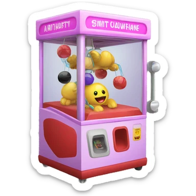 claw machine sticker