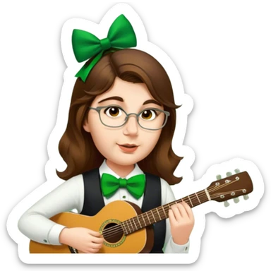 Leprechaun Guitarist sticker