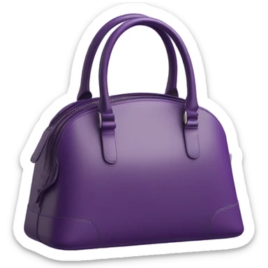 Purple handbag sticker