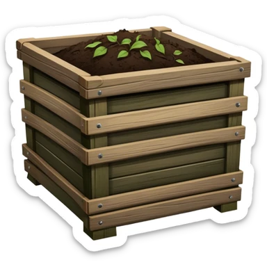 Compost Bin with compost sticker