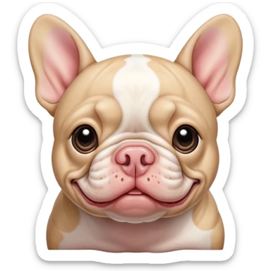 French bulldog combined with a pig sticker