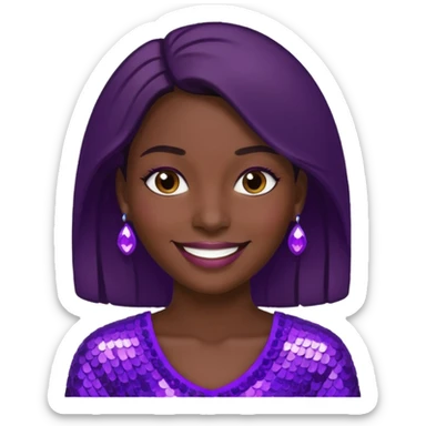 Paillete voilette sticker