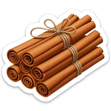 bundle of cinnamon sticks sticker