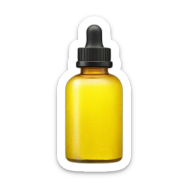 Lemon essential oil sticker