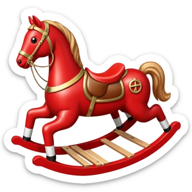 red Rocking Horse sticker