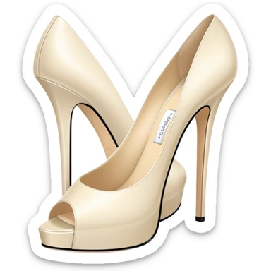 jimmy choo high heels on wardribe sticker