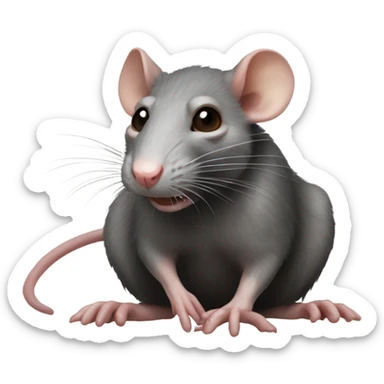 realistic rat scab from harry potter sticker