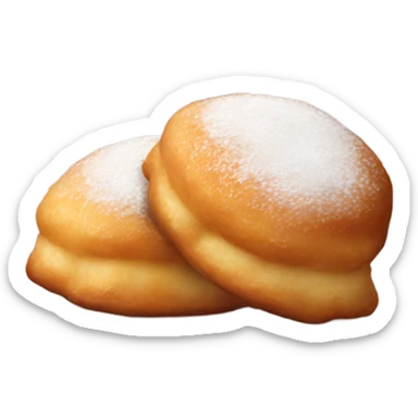 Realistic beignets  sticker