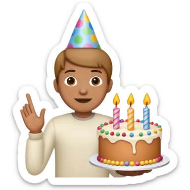 Birthday sticker
