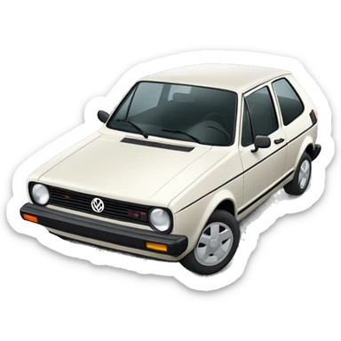 Volkswagen Golf car sticker