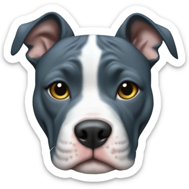 Blue brindle pitbull sticker