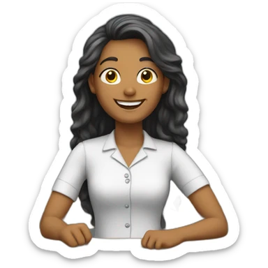 happy primary school teacher sticker