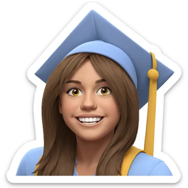 smiling boy with hat portrait sticker