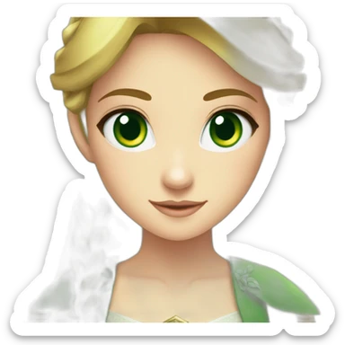 princess-zelda-with-greeneyes sticker