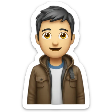 person searching in goole sticker