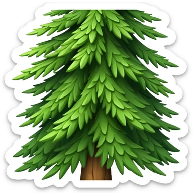 Pine tree sticker