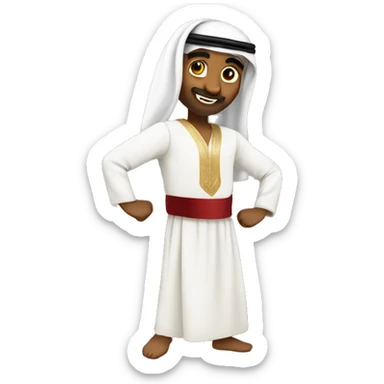 Traditional uae dance  sticker