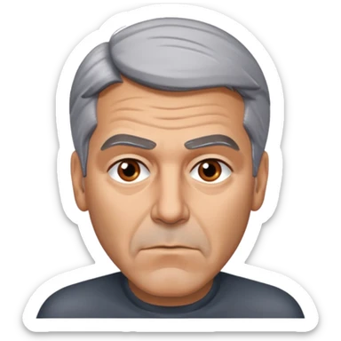 George clooney annoyed sticker