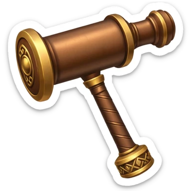 Judgement hammer sticker