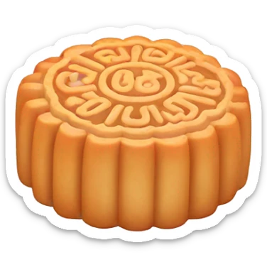 Light pink mooncake sticker