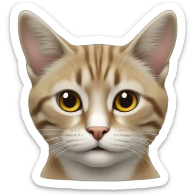 Rase de chat bangal sticker