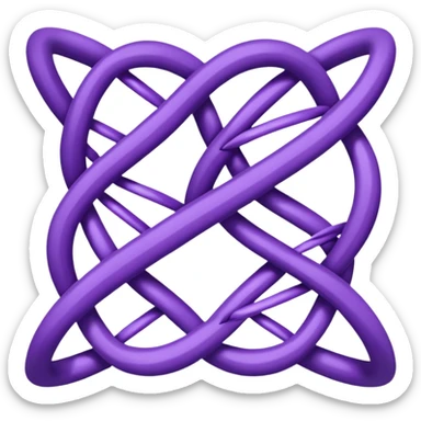 I want a DNA helix with a draped, rippled purple sheet as a background sticker