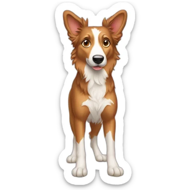 Berger australien avec des chaussures  sticker