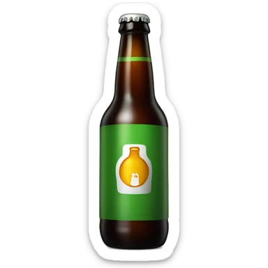 Simple beer bottle with "XXX" on the logo sticker