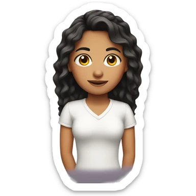 Hispanic girl sticker