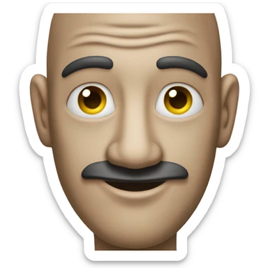 skibidi toilet man head sticker