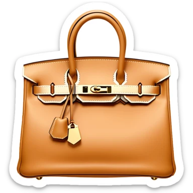 hermes birkin flesh color bag gold hardware sticker