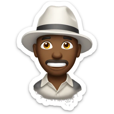 Traduit : "Noix de coco en poudre" sticker