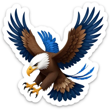 Hogwarts Ravenclaw brown Eagle sticker
