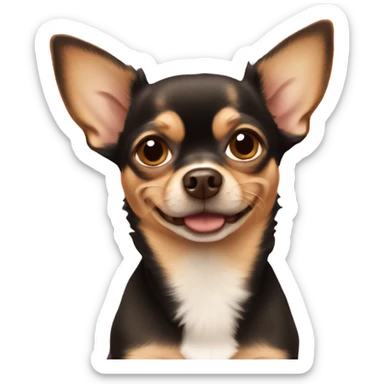 brown chihuahua  sticker