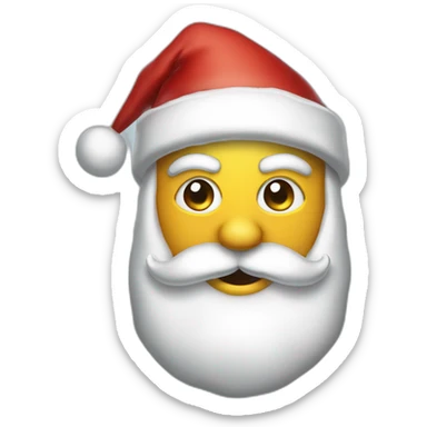 Santa Claus waring mask sticker