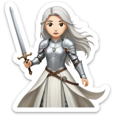 Hande Erçel as a lady from game of thrones from House Dayne. sticker