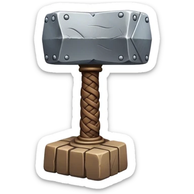 Thor hammer with nordic knots from Skane Sweden sticker