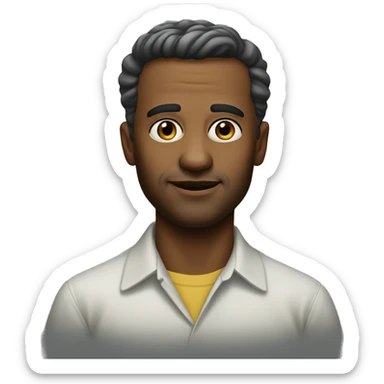 XX century photorealistic man sticker