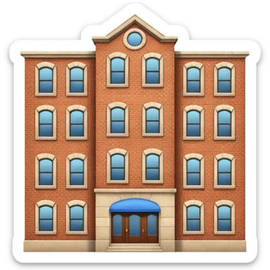 A apartment building sticker