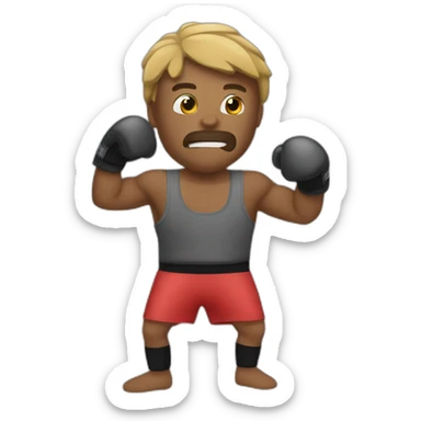 Mec qui fait de la boxe  sticker