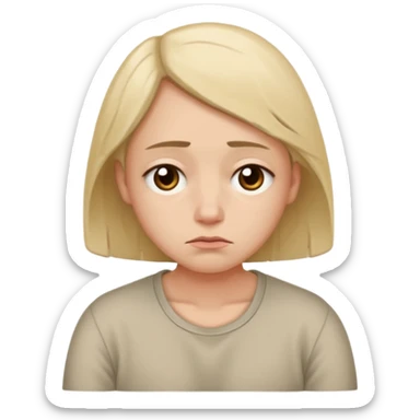 depressed artist being sad sticker