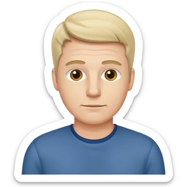 customer. 1 person only white male with shoulder normal person cloths. adult sticker