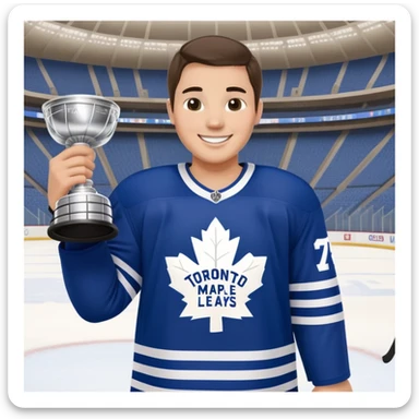 Toronto Maple Leafs winning the Stanley cup sticker