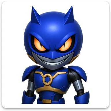 Keep the picture quality and style exactly the same. Make the eyes and mouth a bit scary—add a more intense, menacing stare and a subtle sinister grin. No other changes. sticker