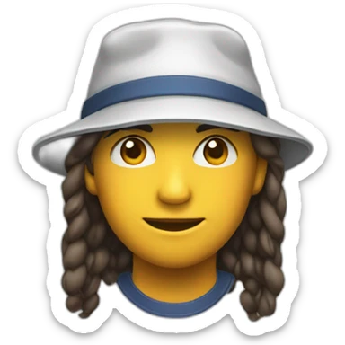 Casquette seul sticker