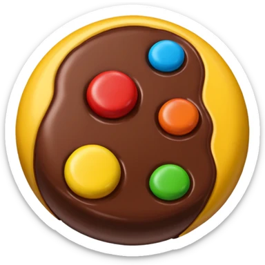 M&m chocolate sticker